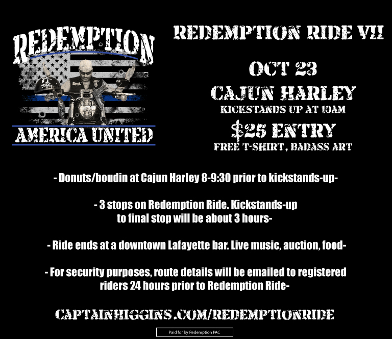 Redemption Ride Clay Higgins
